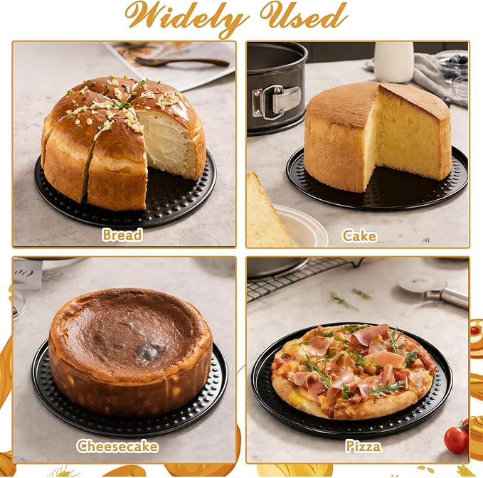 TINSKY 4 Pcs 6 Inch Springform Pan with Removable Bottom Carbon Steel Circle Spring Form Cake Pan Small Non Stick Cheese Cake Pans for Baking Kitchens