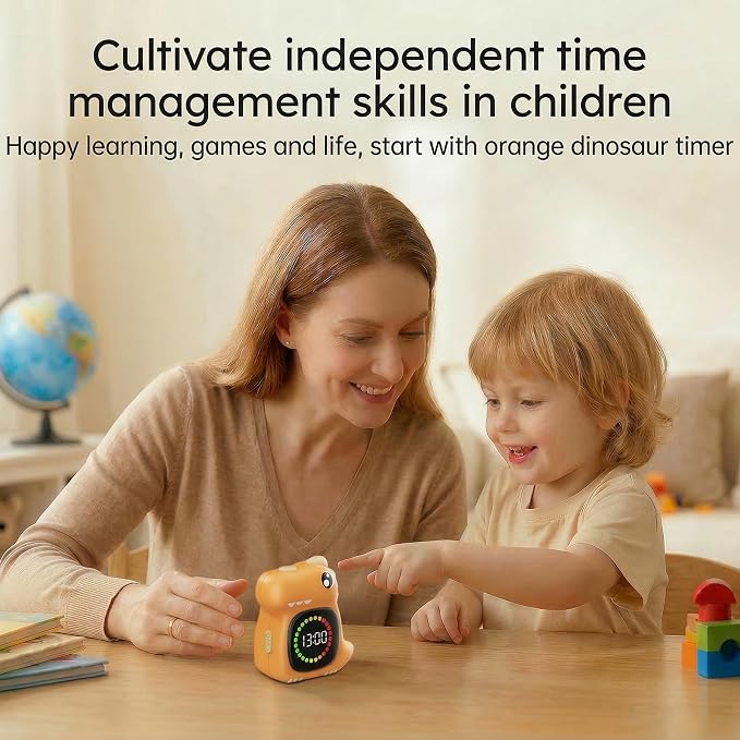 Potty Traning Timer 99 Minute Digital Countdown Timer for Kids | Dinosaur roar; Dinosaur Look; Long Battery Life