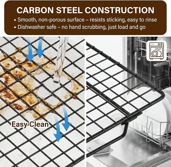 3 Pcs Cooling Rack, Stainless Steel Cooling Racks for Cooking and Baking | Bread Cake Cookie Stackable Cooling Racks 10"x13.5", Oven and Dishwasher Safe, 50 Parchment Paper Included