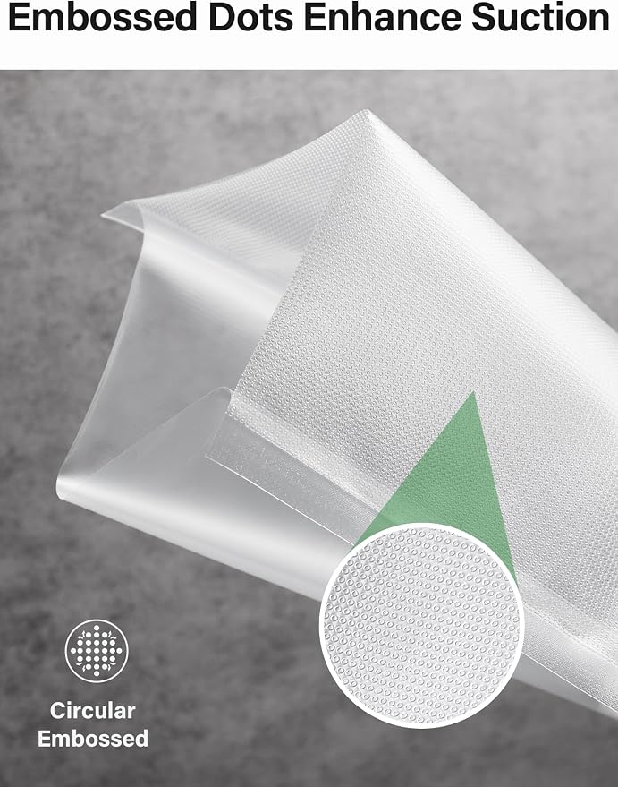 Kootek 11" x 150' Vacuum Sealer Bags Roll for Food with Cutter Dispenser | BPA-Free, Compatible with All Vacuum Sealers, Customizable Size, for Sous Vide/Microwave/fridge, Long Term Storage, Meal Prep