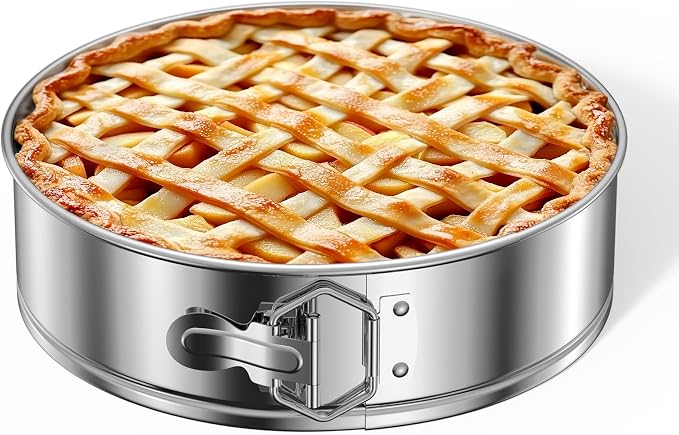 Kootek Cake Pan, Springform Pan with Removable Bottom, 9 Inch, Round | Stainless Steel, 2.6" in Depth, Easy Release Baking Pan, Dishwasher Safe, Oven Safe, Instant Pot Safe, Round Cheesecake Pan