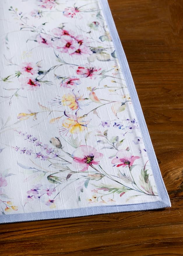 Maison d' Hermine Placemats Set of 4 Reusable 100% Cotton (13"x19") | Cloth Place Mats Washable Table Mats for Kitchen Dining Party Wedding Hotel Home Restaurant Spring Summer - Summer Floral