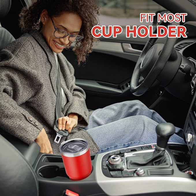 30 oz Tumbler with Lid Stainless Steel Tumblers, 1 Pack | Vacuum Insulated Cup, Leak Proof Lid, Powder Coated Travel Mug, Double Wall, Keep Cold Drinks for 12 Hours, Wine Red