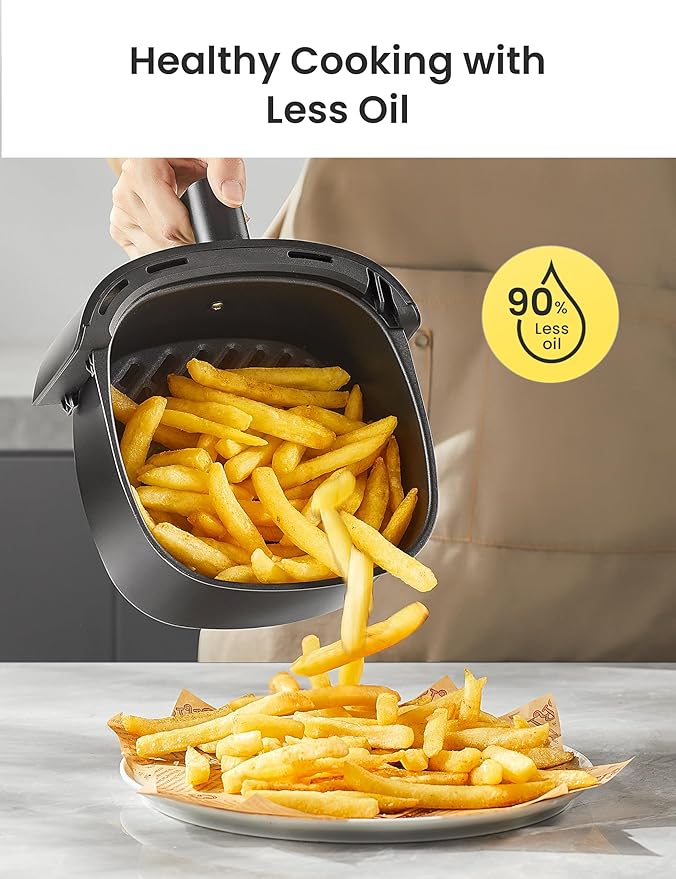 COMFEE' Compact 2.1-Quart Mini Air Fryer for Small Kitchens, Black