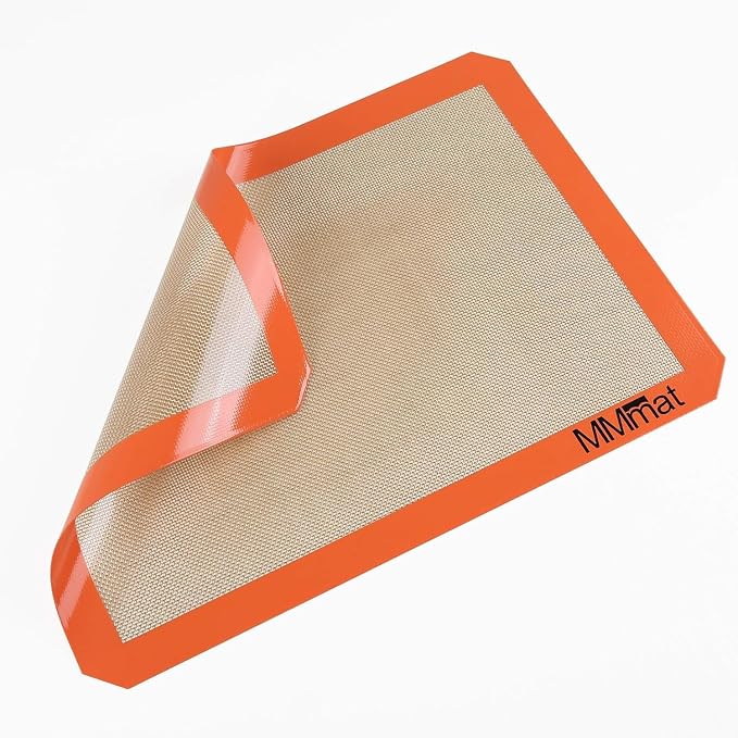 Best German Silicone Baking Mat - 2 Medium-Sheet Size | Non Slip Silicone Baking Sheet, Non Stick Reusable, BPA Free, PFOA Free, Non-toxic, Dishwasher Safe