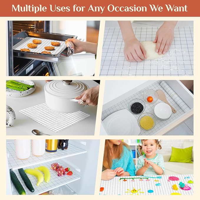 GTJ Silicone Baking Mat Roll, Reusable Baking Sheet Liners, 12 in x 6 ft | Free Cut to Size, Food-Grade, Non-Stick, Non-Slip, For Dough, Pastry, Air Fryer, Freeze Dryer, Oven Pan, Kitchen Counter