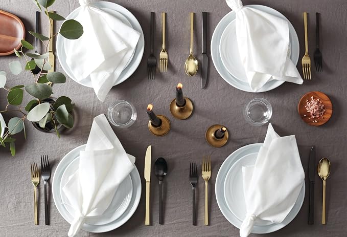 Allay Midnight 20 Piece Everyday Flatware Set, Service For 4