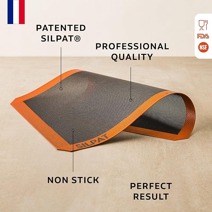 Silpat The Original Silpain Premium Non-Stick Silicone Baking Mat for Bread, 11-5/8 x 16-1/2