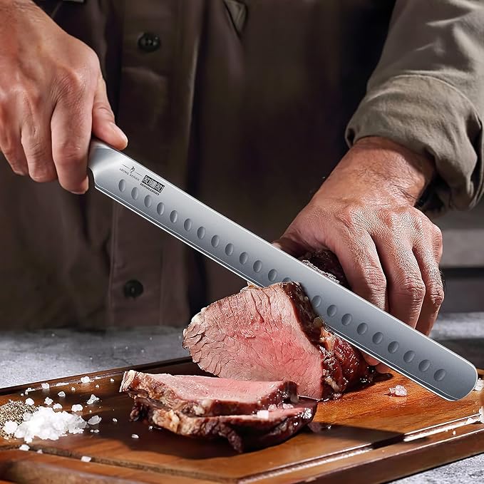 HOSHANHO BBQ Carving Knife Set, Brisket Slicing & Boning Knife for Meat | Professional Ultra Sharp Butcher Carving Knife in Japanese High Carbon Steel, Ergonomic Handle, Gift for Chefs
