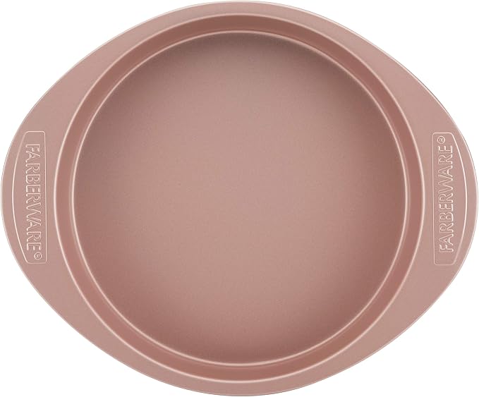 Farberware Nonstick Bakeware Baking Pan / Nonstick Cake Pan, Round - 9 Inch, Red