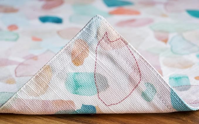 Maison d' Hermine Placemats Set of 4 Reusable 100% Cotton (13"x19") | Cloth Place Mats Washable Table Mats for Kitchen Dining Party Wedding Hotel Home Restaurant Spring Summer - Summer Picnic