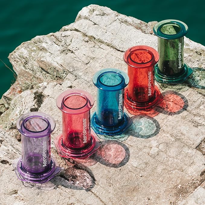 AeroPress Clear Purple Coffee Press, French Press, Pour-Over & Espresso Style
