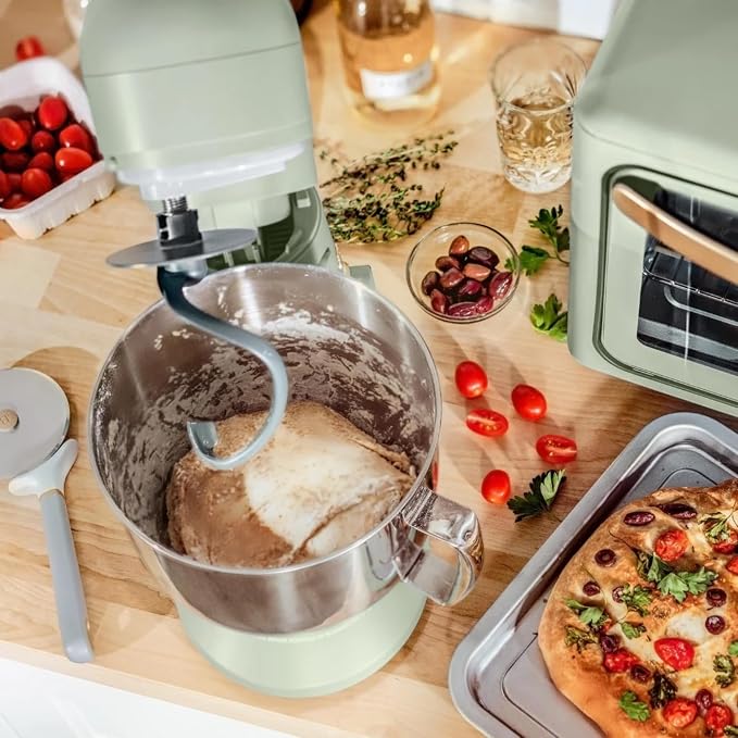 5.3 Qt Stand Mixer, 300W Electric Kitchen Mixer with 12 Speeds, Tilt Head Design, Stainless Steel Bowl, Dough Hook Whisk Beater Splash Guard (Sage Green)