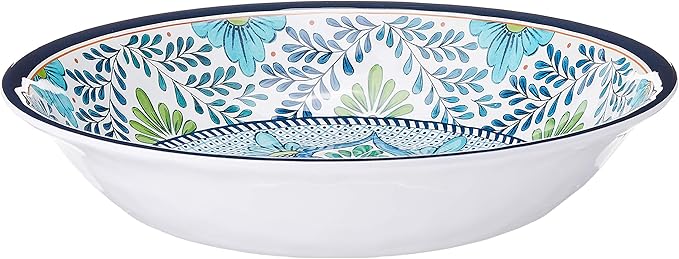 Certified International Talavera Melamine 13.75" x 2.75" Large Serving Bowl, Multicolor -