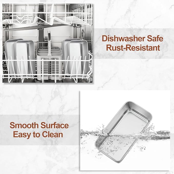 LIANYU Loaf Pans 24 PCS, 9x5 Inch Stainless Steel Bread Baking Pans | Loaf Tins for Sourdough, Sandwich, Meatloaf, Dishwasher Safe, No Coating & No Toxic, Bulk Set for Bakery & Commercial Use