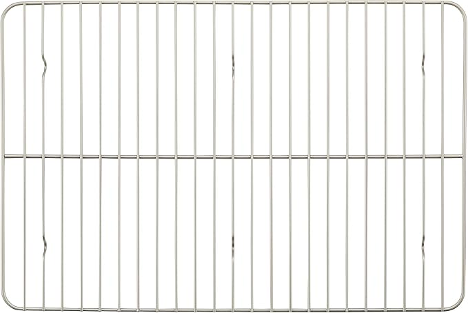 Rachael Ray Nonstick Bakeware Set without Grips, Nonstick Cookie Sheets / Baking Sheets and Cooling Rack - 2 Piece, Silver