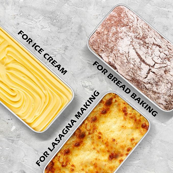 Leonyo Non-Toxic 9x5IN Stainless Steel Loaf Pan for Baking Bread,32 Pack | Metal Sandwich Bread Loaf Pans, Bread Pan Tins for Homemade Meatloaf Cakes Brownies Lasagnas, Dishwasher Oven Safe