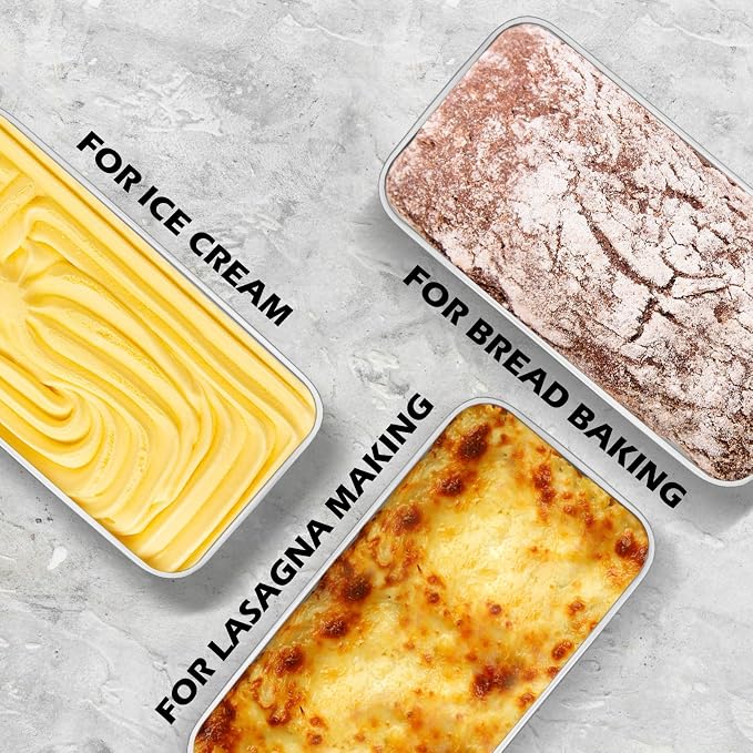 Leonyo Non-Toxic 9x5IN Stainless Steel Loaf Pan for Baking Bread, 6 Pack | Metal Sandwich Bread Loaf Pans, Bread Pan Tins for Homemade Meatloaf Cakes Brownies Lasagnas, Dishwasher Oven Safe