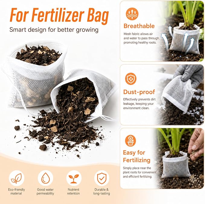 8" x 10" Tea Bags DIY Disposable Bag Reusable Tea Bags for Loose Tea Empty Drawstring Seal String Bag Non Woven for Coffee Cook Bath Desiccant 100 Pcs