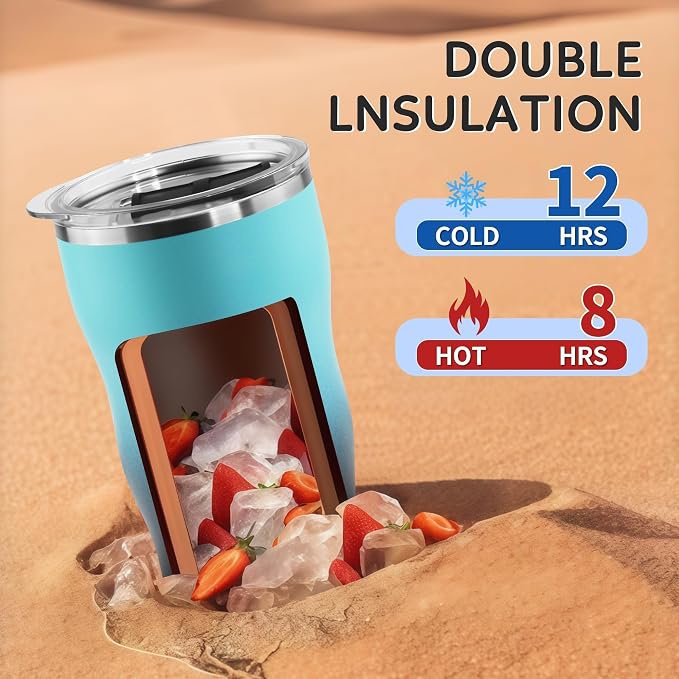 20 oz Insulated Tumbler, Straw and Flat Lids,green black | 18/8 stainless steel, double-wall vacuum insulation, BPA-free materials, reusable straw, for everyday hot and cold drinks.