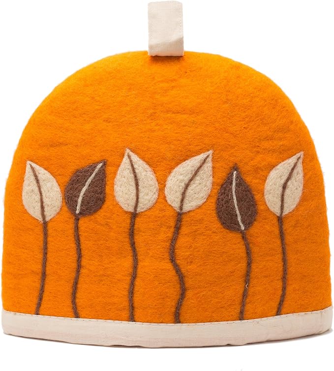 Glaciart One Wool Teapot Cozy Kettle Cover | Dome Shaped Large Tea Cosy, Kettle or French Press | Handmade & Needle Felted from Natural Wool | Warms Up to 2 Hours | Great as Gift