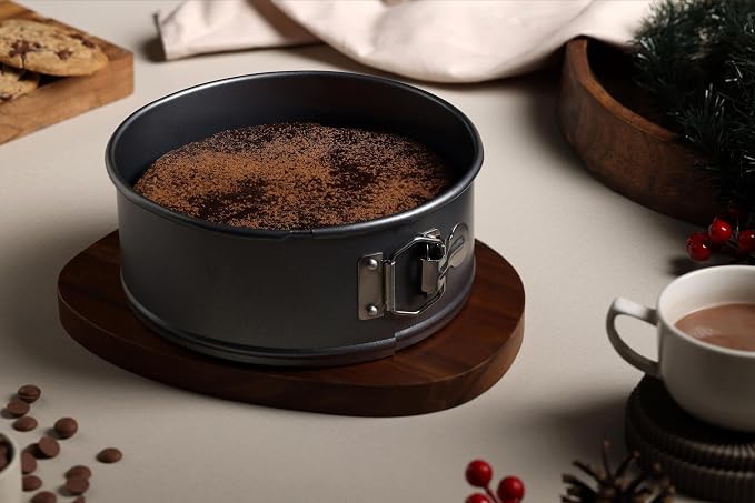 Zyliss Springform Cake Pan - Easy-Release Design for Cheesecakes, Tortes & Layered Desserts - ILAG Nonstick Coating for Quick Clean Removal - 8 Inch
