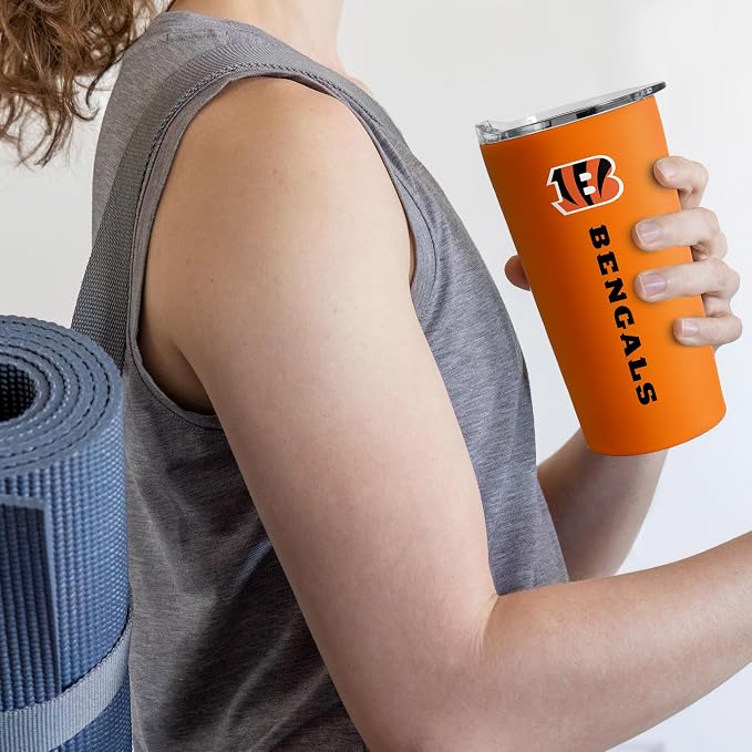 Rico Industries NFL Football Soft Touch, Easy Grip Tumbler