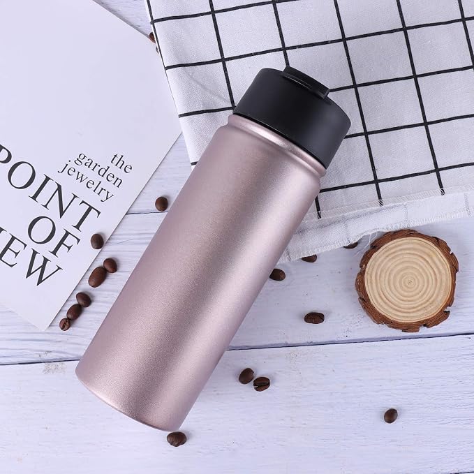 Sivaphe Infuser Travel Mug with Removable loose leaf Tea Strainer Tea Filter Water Bottle 18/8 Stainless Steel Insulated Tumbler for Women Rosegold