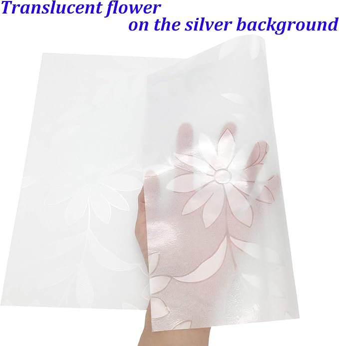 Thick Waterproof Placemats Wipe Clean Plastic Placemats Set of 4 Placemat for Kitchen Dinner Table Place Mats Dining Placemats Plastic, Wipeable Place Mats Flower (Never Fade)
