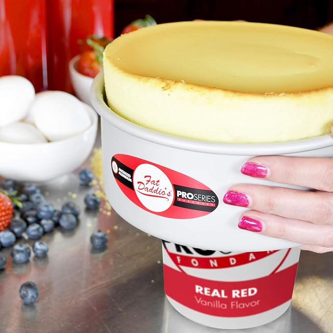 Fat Daddio's Anodized Aluminum Round Cheesecake Pan with Removable Bottom, 3 Inch by 2 Inch