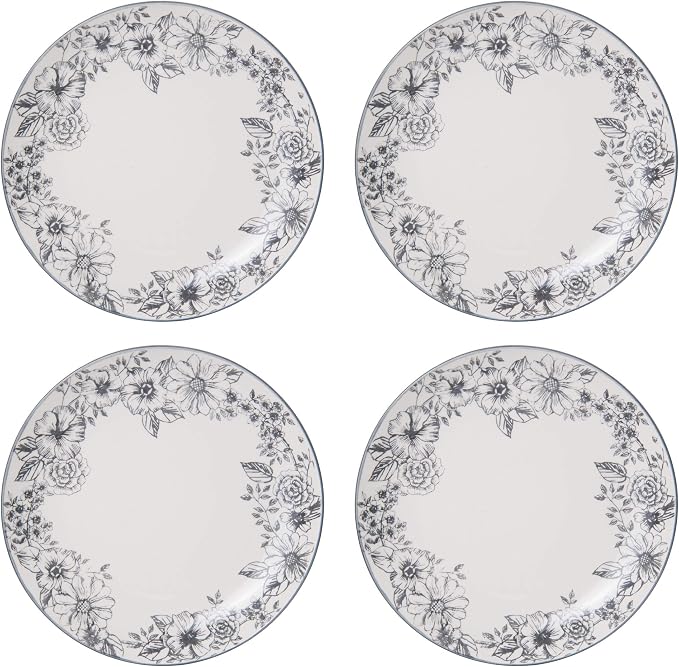Pfaltzgraff Gabriela Gray 16-Piece Stoneware Dinnerware Set, Service for 4 - ,Gabriela Grey