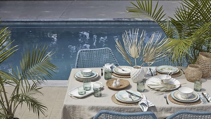 Lenox Tuscany Classics Stackable Drinkware, Glass, Dishwasher Safe, Short Glasses, Set of 4, Green (4 Piece)