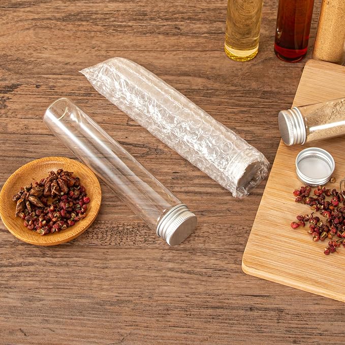 80ml Glass vials 14pcs,With aluminum screw cap14pcs Clear Glass Bottles