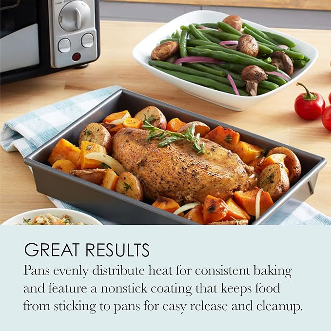 Chicago Metallic Professional 4-Piece Non-Stick Toaster Oven Set
