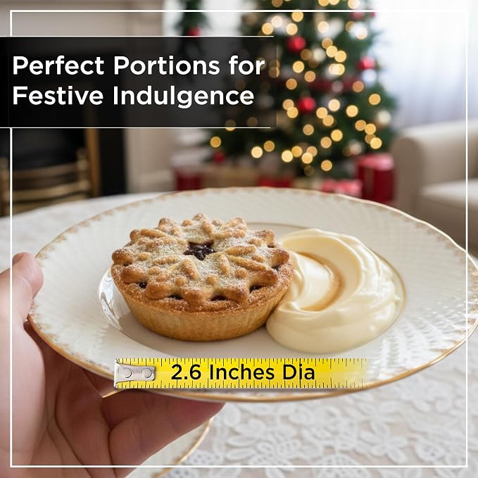 Wrenbury Pro 12 Cup Mince Pie Tin – Carbon Steel Mincemeat Baking Tray | Non Stick Shallow Muffin Pan for Patty Cakes and Jam Tarts