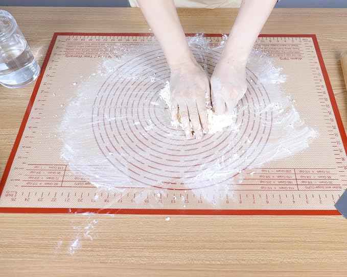 Silicone Pastry Mat 36X24 inch Baking mat Perfect for Dough, Pastry, Pie Crust, Fondant, Cookies, Bread, Pasta/Pizza,Pastry Board, Kitchen Counter Mat