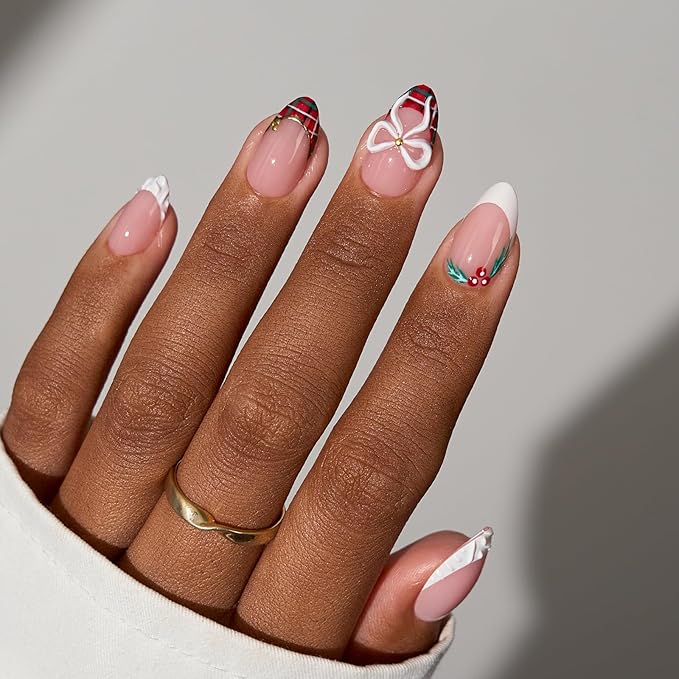 BTArtboxnails XCOATTIPS White French Tip Press On Nails, Short Almond, Pink | Lamp-Curable, 4-Week Wear, Salon Quality Value at Home, Natural Nail Look, Easy-to-Apply for Beginners, 160Ct Nail Tips Only
