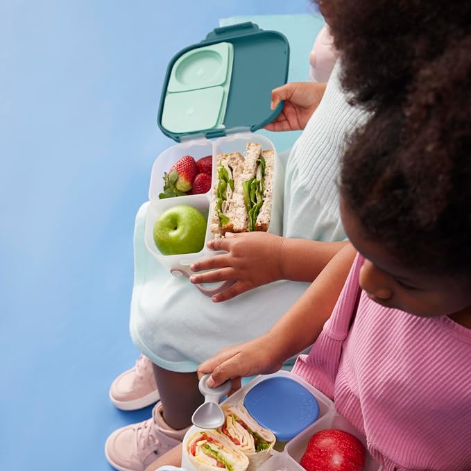 b.box Mini Lunch Box, Snack Containers for Kids, Lunch Box Kids, 4.25 Cup | Bento Box for Kids, Sanck Box, Lunch Containers, Leak Proof, Dishwasher Safe, BPA Free, PFAS Free, Ages 3+ — Emerald Forest