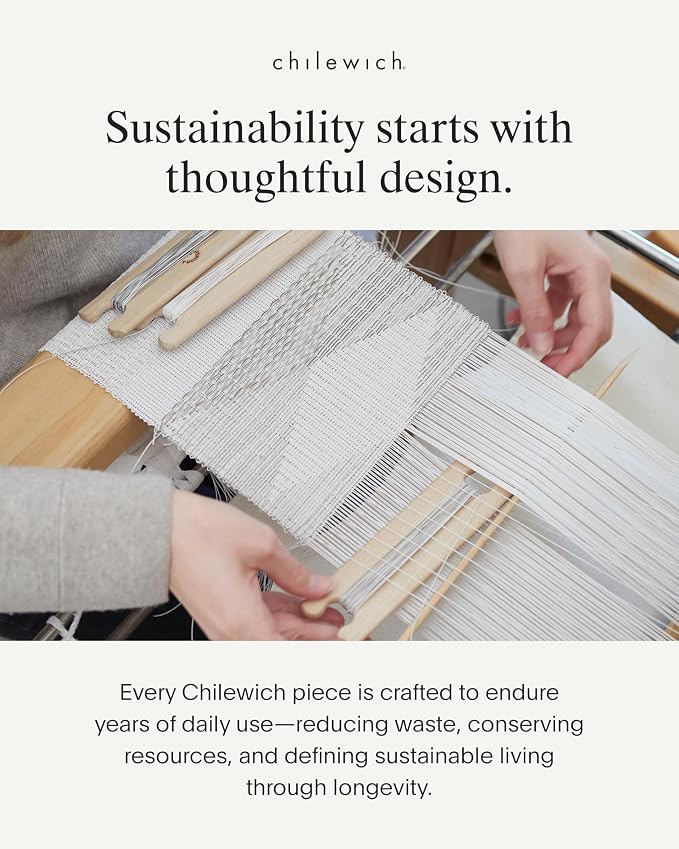 Chilewich Bamboo Placemats Set of 4, Woven Oval Placemats | Reusable, Stain-Resistant, Indoor/Outdoor Tabletop Protection, 19" x 14", Smoke