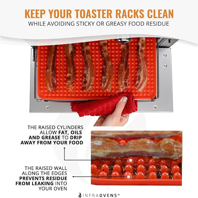 Reusable Liners for Toaster Oven Compatible with Double Oven with FlexDoor, Ninja Foodi XL Pro DT200, Prestige Smart, Double Stack Countertop Oven, Liners for Trays and Racks