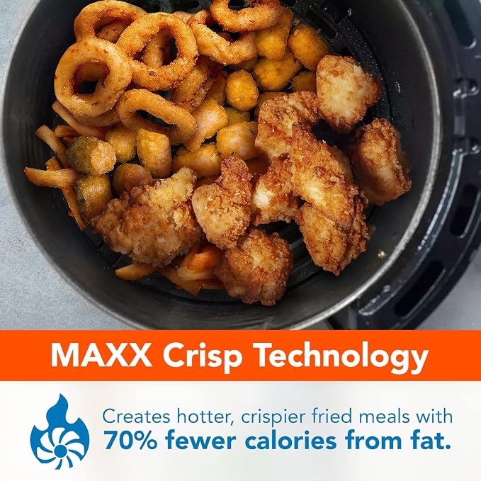 PowerXL 7QT Air Fryer Maxx Classic | 7QT air fryer with one-touch presets, rapid hot air technology and nonstick basket for crispy meals.