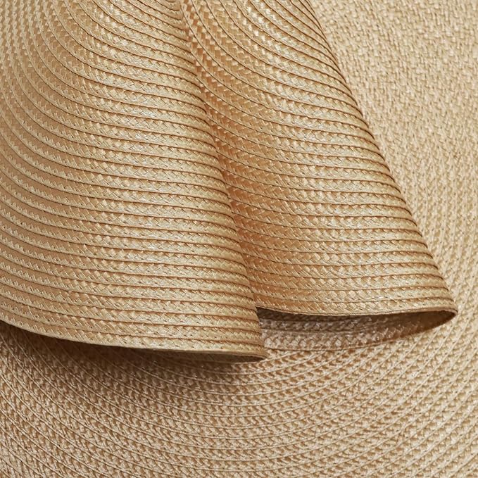 Winknowl Round Braided Placemats Set of 6 Washable Woven Heat Resistant Table Mats for Kitchen Dining Tables 15 inch Round Place Mats (Camel,6pcs)