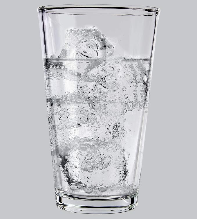 Kitchen Lux Pint Beer Glasses Set of 12 (16oz) Tall Clear Drinking Glasses | All Purpose Tumbler – Heavy Base for Ale, Cocktail, Water, Juice – Pub Style Design For Home Dining, Bars, and Parties