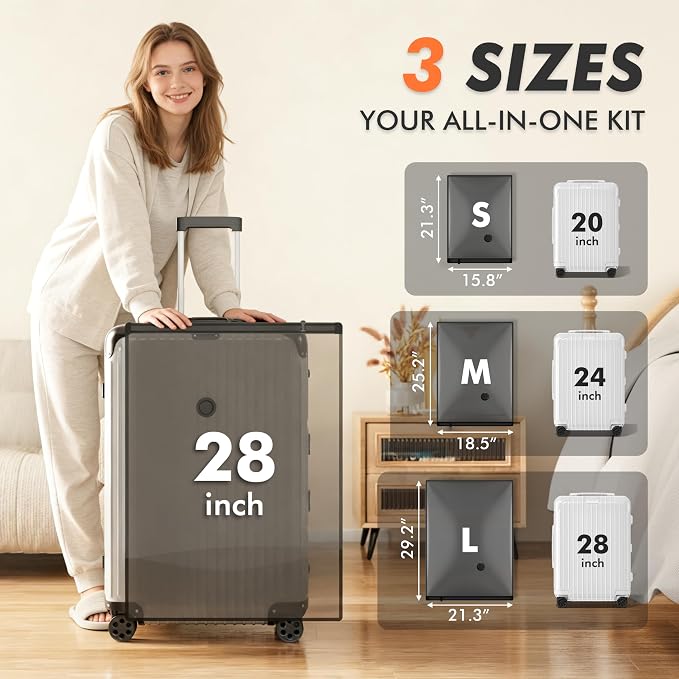 GONGSHI Vacuum Seal Bags for Clothing Travel & Home Storage, Travel Vacuum Bags with Pump,Space Saver for Blankets, Comforters, Pillows, Clothes,24 Combo