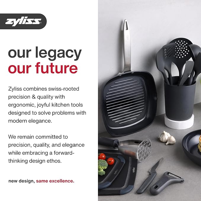 Zyliss Zick Zick Classic Food Chopper - Convenient for Easy, Healthy Meal Prep - Manual Vegetable Chopper with Stainless Steel Blades - Compact & Dishwasher Safe - Zick Zick 3.0 | Manual Vegetable Slicer and Dicer with Stainless Steel Blade for Onions,...