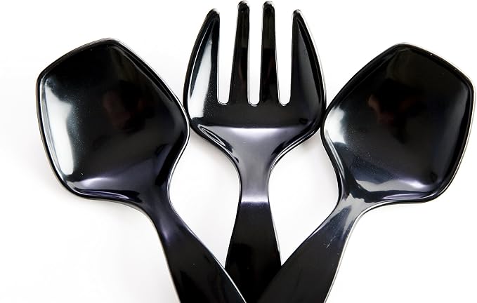 Biodegradable EcoPure Economy Serving Utensils Combo Pack - 18 Count - Earth-Friendly, BPA-Free, Heavy Duty, Heat Resistant, Recyclable Utensils