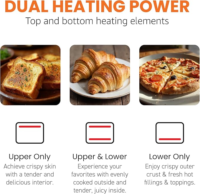 Elite Gourmet Compact Mini Air Fryer Oven, 8.5Qt, 800W, Stainless Steel | Adjustable Time & Temperature Controls - Includes Air Fry Basket, Bake Pan & Recipes - Great for Countertop Use