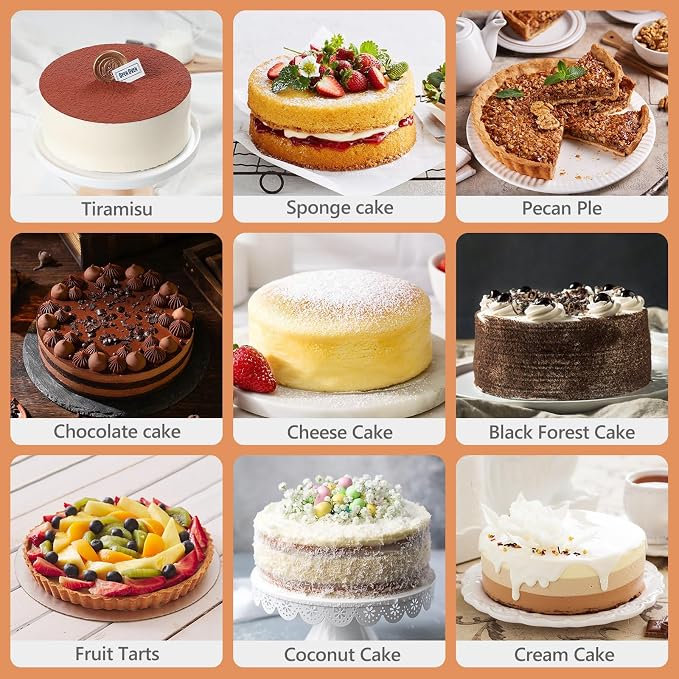 4" 7" 9" Cake Pan, Removable Bottom & Easy Releasing, Leakproof & Nonstick Round Cake Pans, 304 Stainless Steel Baking Pans Set, Non-Toxic & Healthy, Dishwasher Safe
