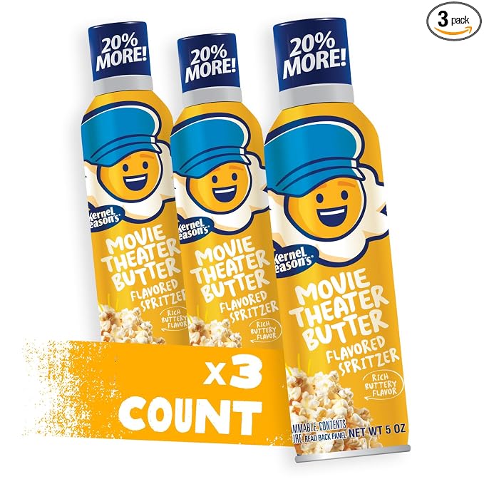 Kernel Season's Movie Theater Butter Spritzer, 5 Ounce (Pack of 3) | Movie Theater Butter Spritzer