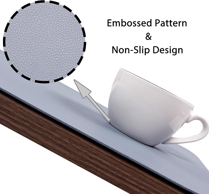 Wipeable Placemats Leather Table Mats Waterproof Heat-Resistant Easy to Clean for Dining Table Set Kitchen Table (2, Pale Blue)